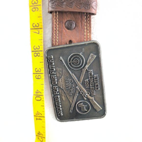 Vintage Lot of (4) Leather Western Belts Cowboy Rockabilly - Picture 8 of 11